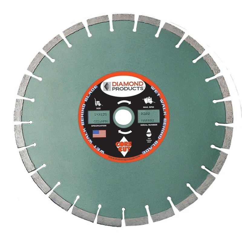 Mega Premium Plus Green Cured Concrete Diamond Blades 10" .110"